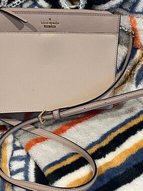 kate spade Blush Pink Saffiano Leather Crossbody Bag